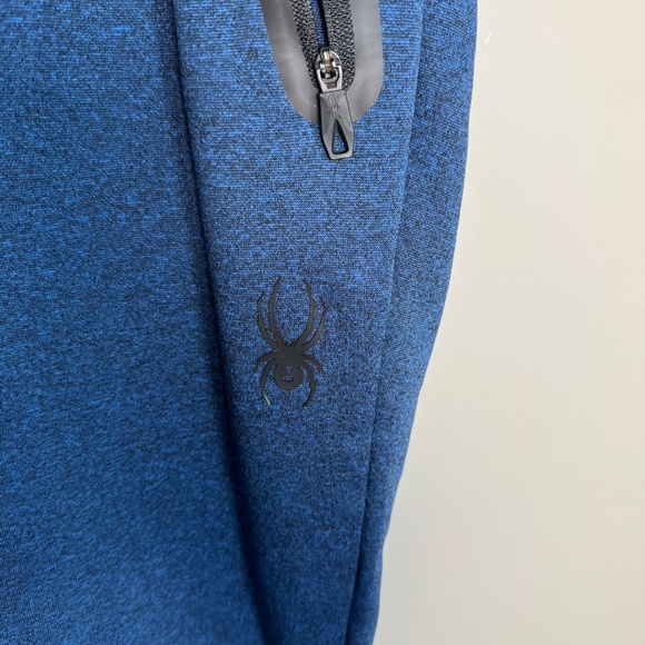 Spyder Active Men's Elastic Waist Fleece Jogger Sweatpants Blue‎ Medium Athletic - Picture 6 of 14